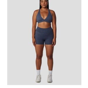 Crop Shop Boutique Fade Scrunch Shorts 4"